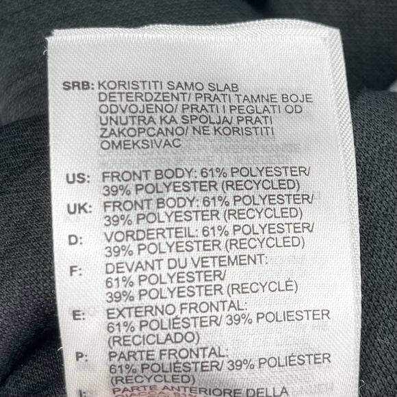 One of Few Adidas Hooded Knit Track Jacket Black Gray Full Zip Men's Small - Picture 7 of 9